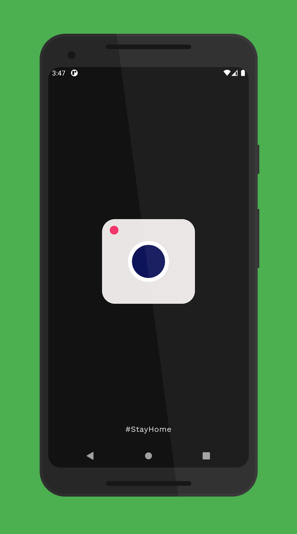 CameraX screenshot — camera preview