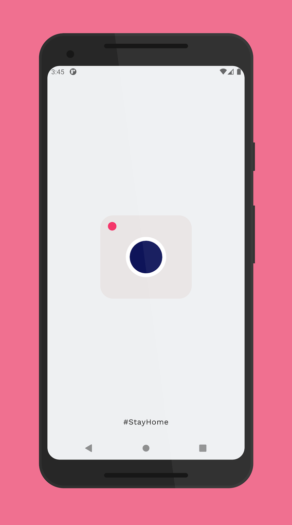 CameraX screenshot — capture UI