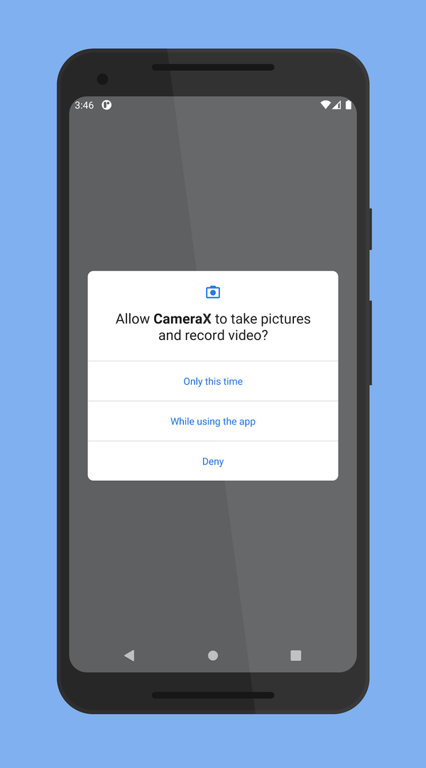 CameraX screenshot — effects