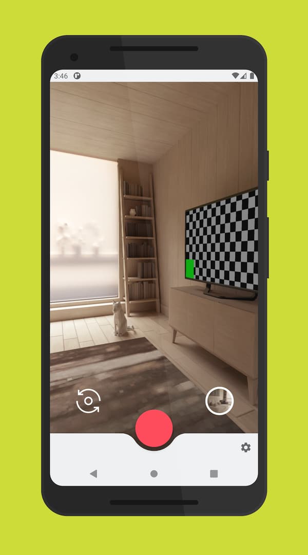 CameraX screenshot — settings